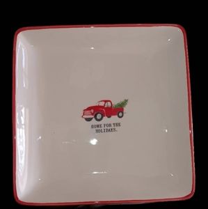 Rae Dunn HOME FOR THE HOLIDAYS plate